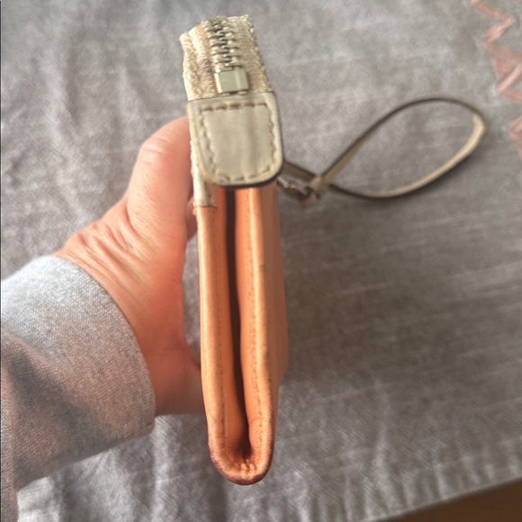 Coach Colorblock Orange and Grey Wallet/Wristlet with Callouts - Picture 3 of 13